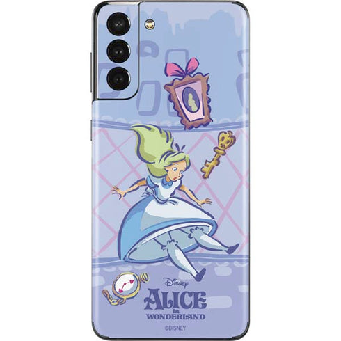 Disney Alice in Wonderland Falling down the Rabbit Hole Galaxy S21 Plus 5G Skin